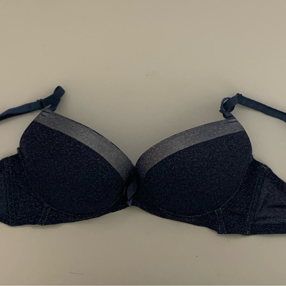 Paris Blues Denim Look Bra Blue/light blue Size 36A